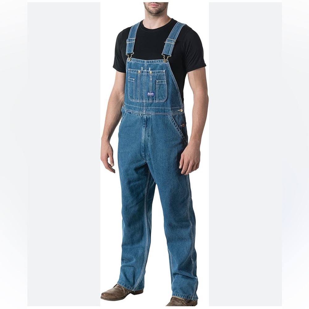 Vintage 1983 Big Smith Overalls Men’s W44 x L30 Wash Denim Made in USA